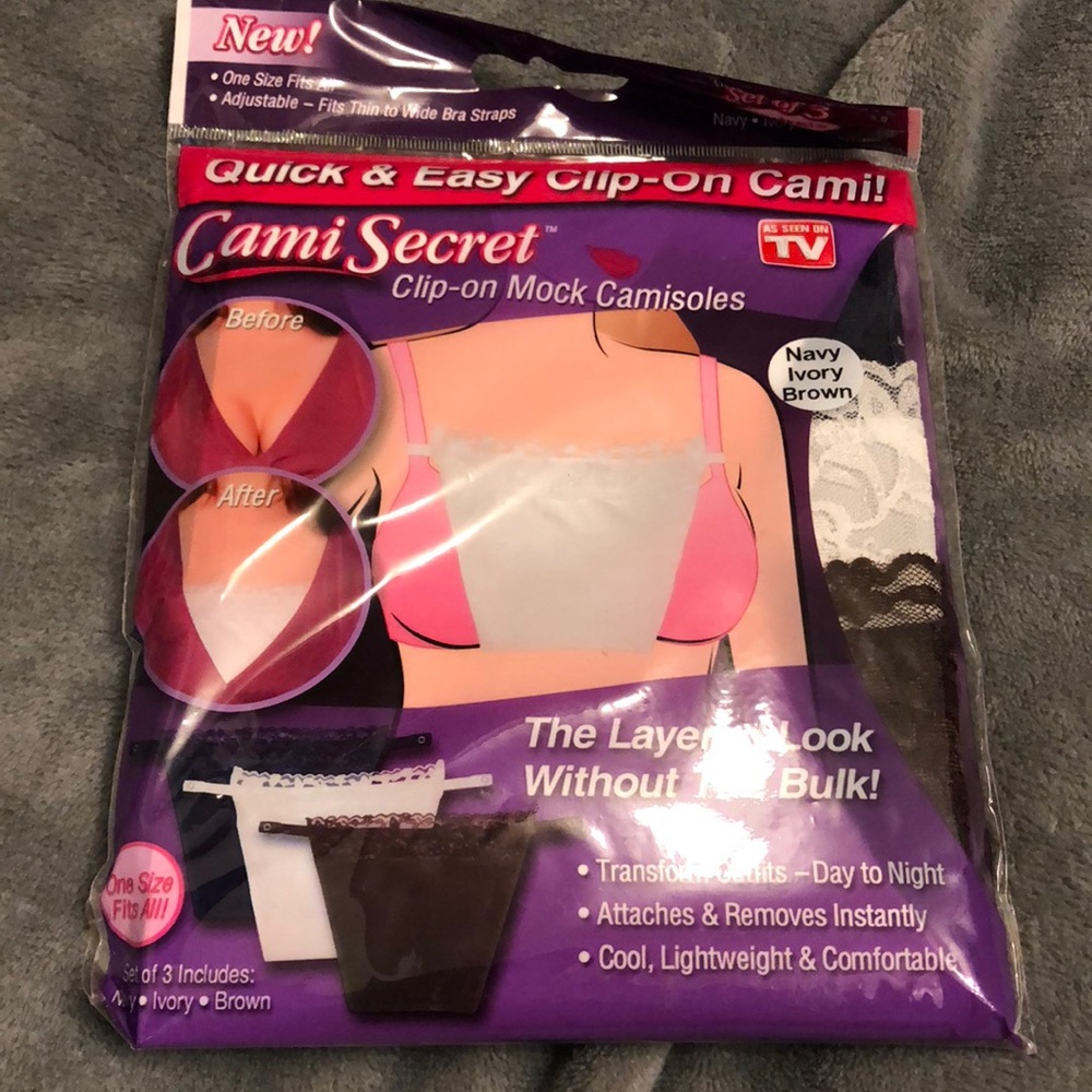 NIB Cami Secret clip on camisoles